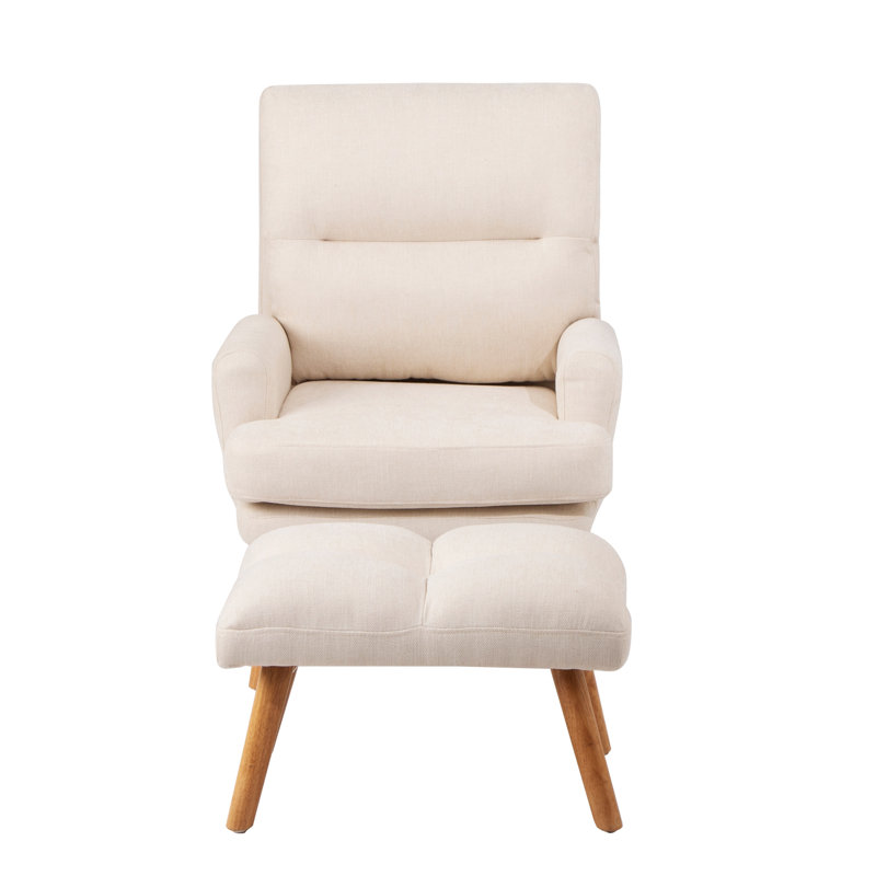 Corrigan Studio® Deeda Accent Chair with Ottoman Set, Fabric Corrigan Studio® Deeda Accent Chair with Ottoman Set, Fabric